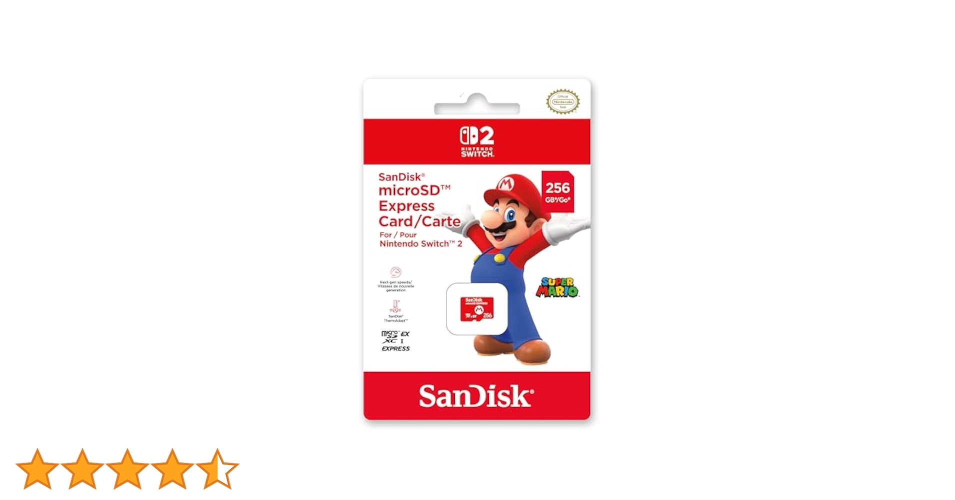 SWITCH2(日本語・国内専用)本体 sdカード256gb SanDisk製 Switch2】 SanDisk microSD Express Card 256GB for Nintendo